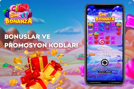 Bonuslar ve Promosyon Kodları Sweet Bonanza